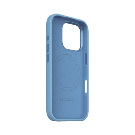 Decoded AntiMicrobial Silicone Backcover Air Blue — iPhone 16 Pro