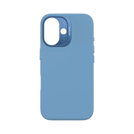 Decoded AntiMicrobial Silicone Backcover Air Blue — iPhone 16