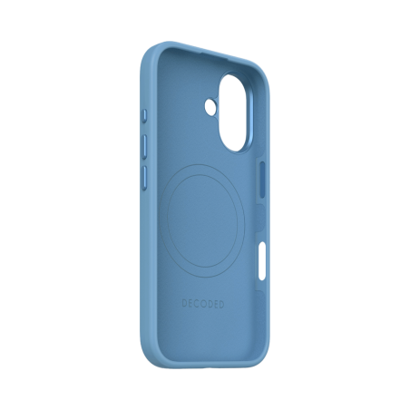 Decoded AntiMicrobial Silicone Backcover Air Blue — iPhone 16