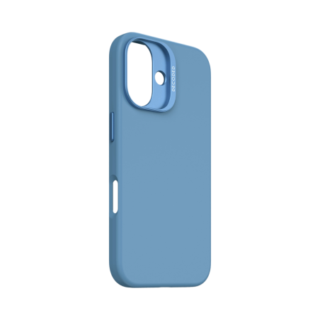 Decoded AntiMicrobial Silicone Backcover Air Blue — iPhone 16