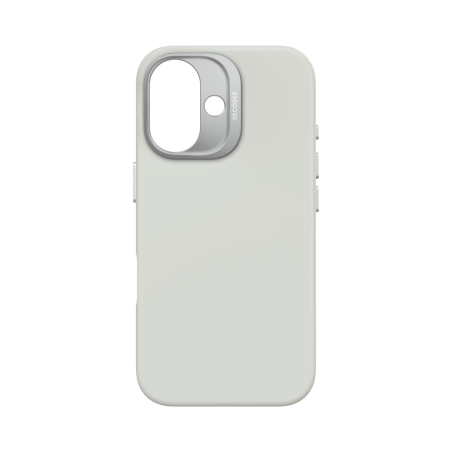 Decoded AntiMicrobial Silicone Backcover Stone Gray — iPhone 16 Plus