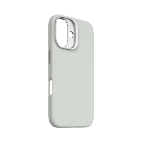 Decoded AntiMicrobial Silicone Backcover Stone Gray — iPhone 16 Plus