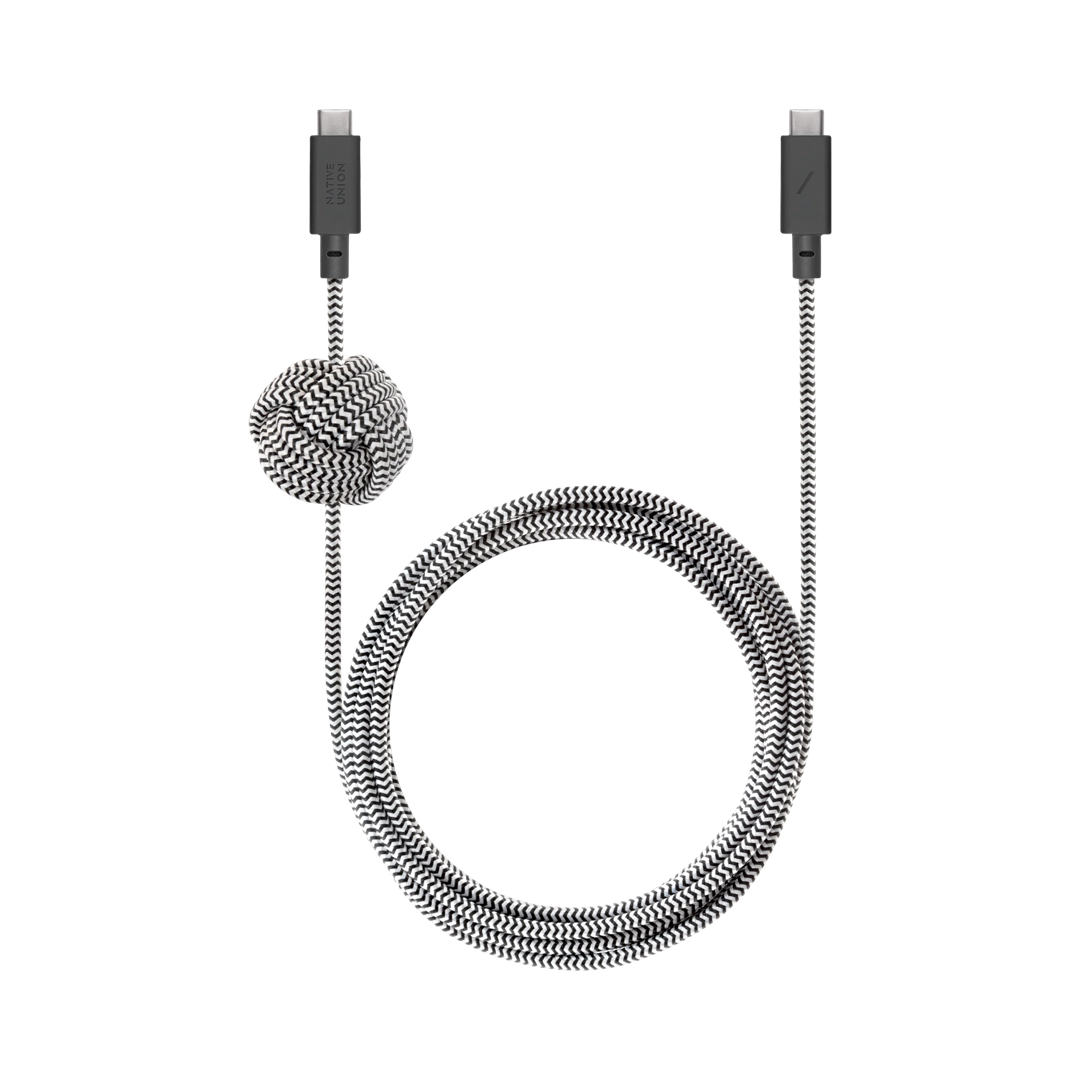 Native Union Anchor Cable 240W USB-C - USB-C 3m — Zebra