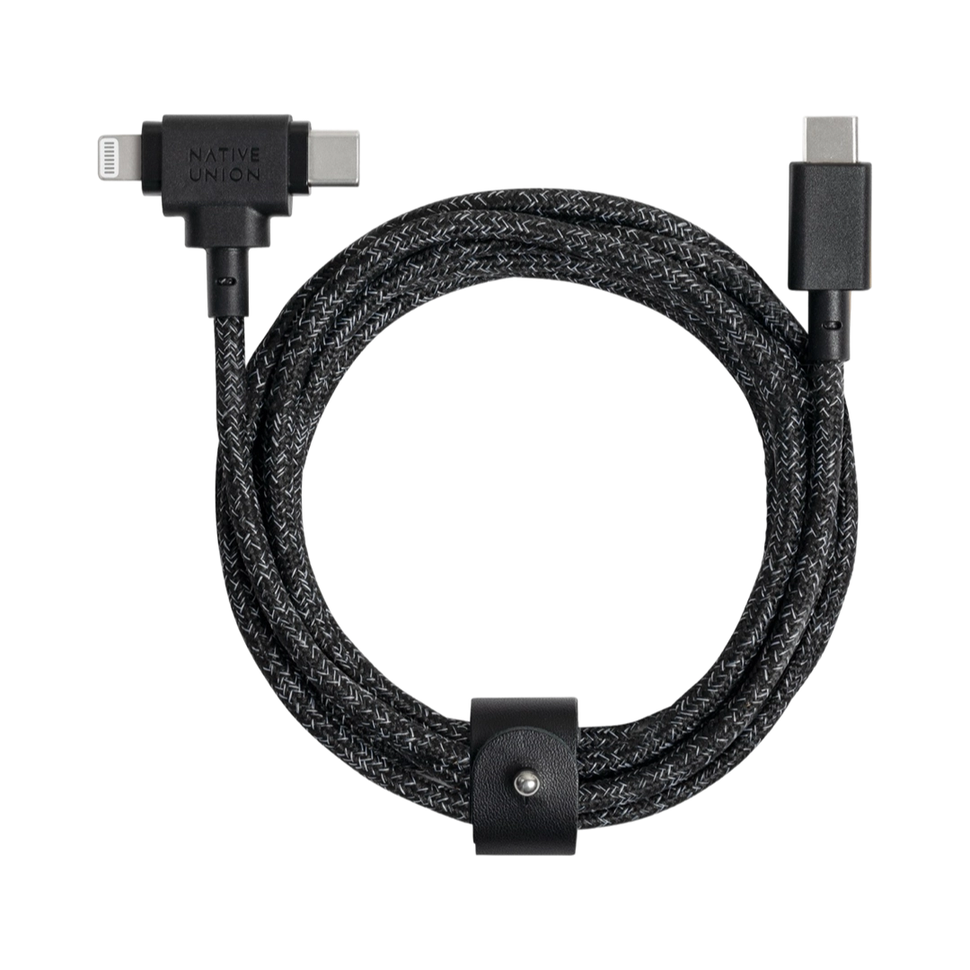 Native Union Belt Cable Duo USB-C — Lightning 150 cm (cosmos)