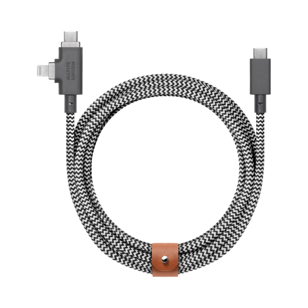 Native Union Belt Cable Duo Pro 240W (zebra)