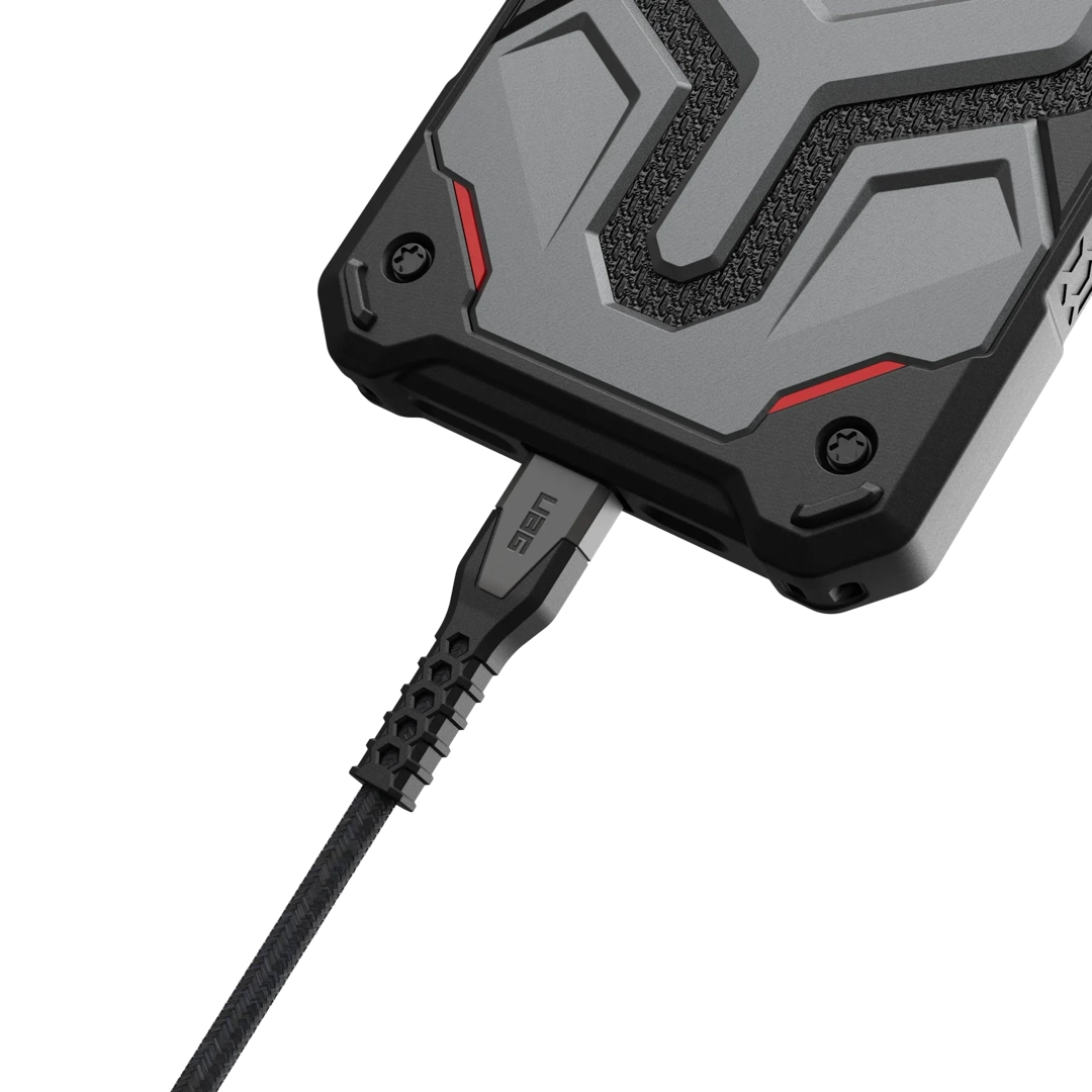 UAG Rugged USB-C — Lightning Cable (black/gray)